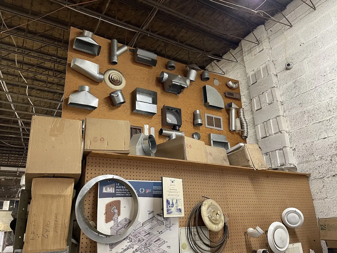 Fabricated metal HVAC components